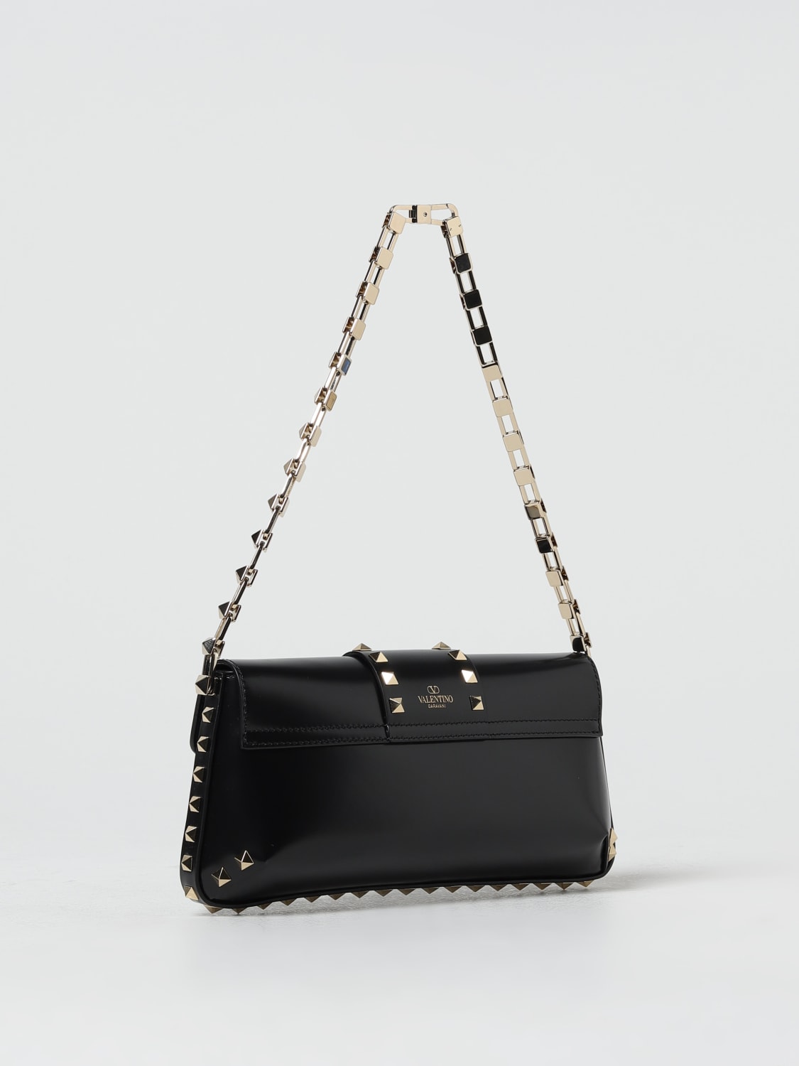 Giglio Borsa Rockstud Valentino Garavani In Pelle Spazzolata