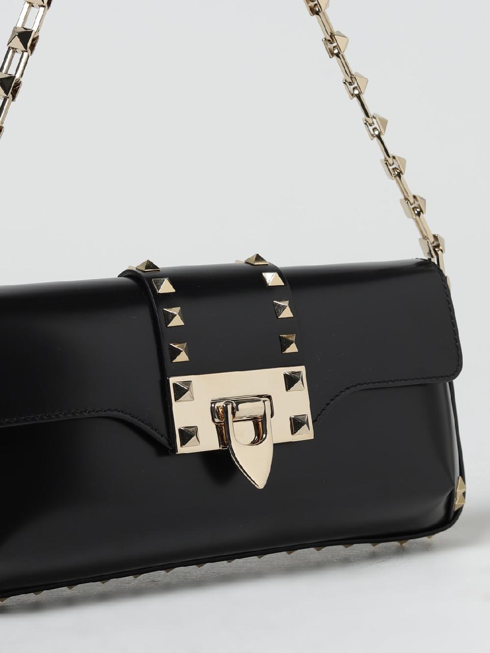Giglio Borsa Rockstud Valentino Garavani In Pelle Spazzolata