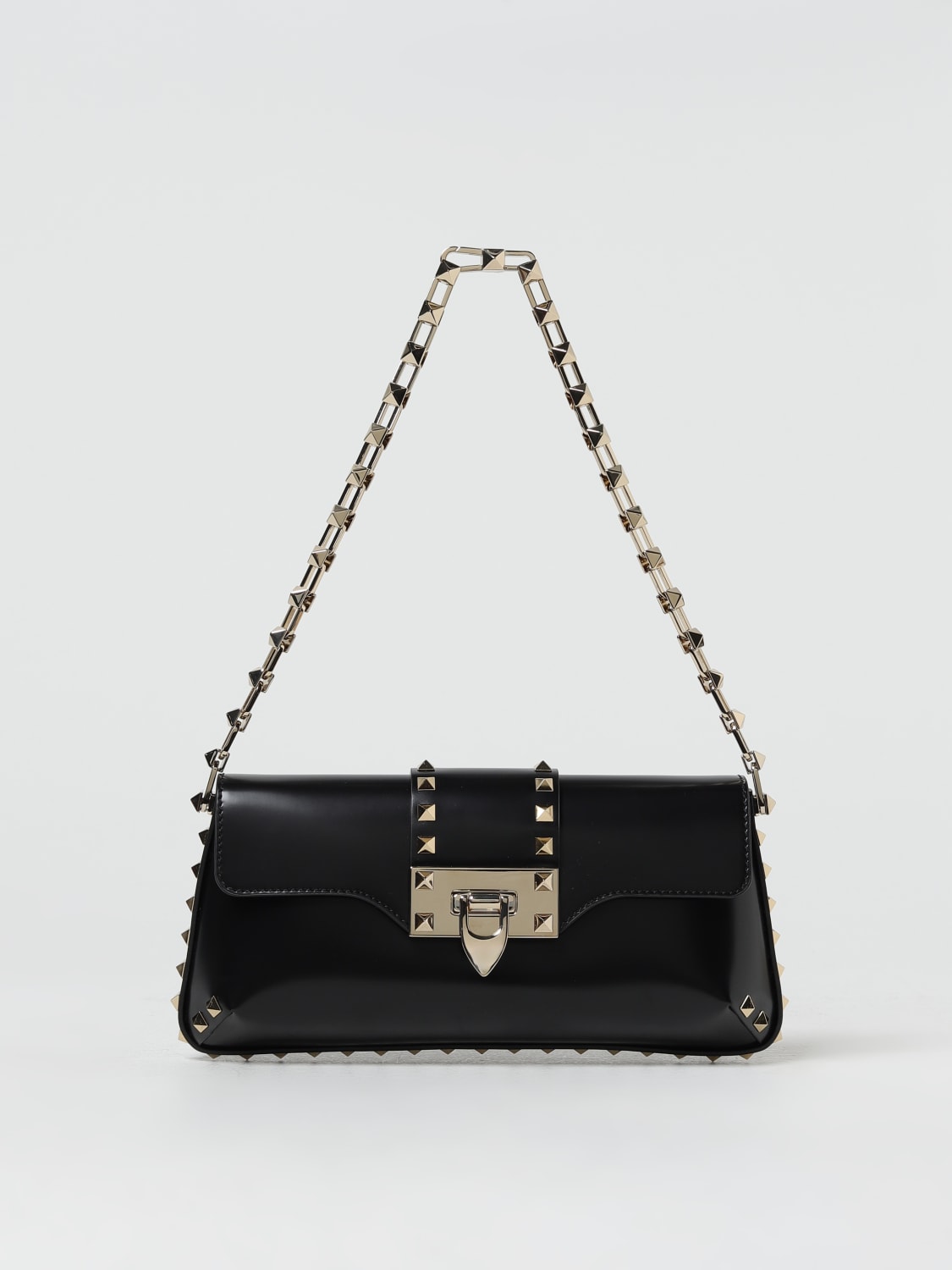 Giglio Borsa Rockstud Valentino Garavani in pelle spazzolata