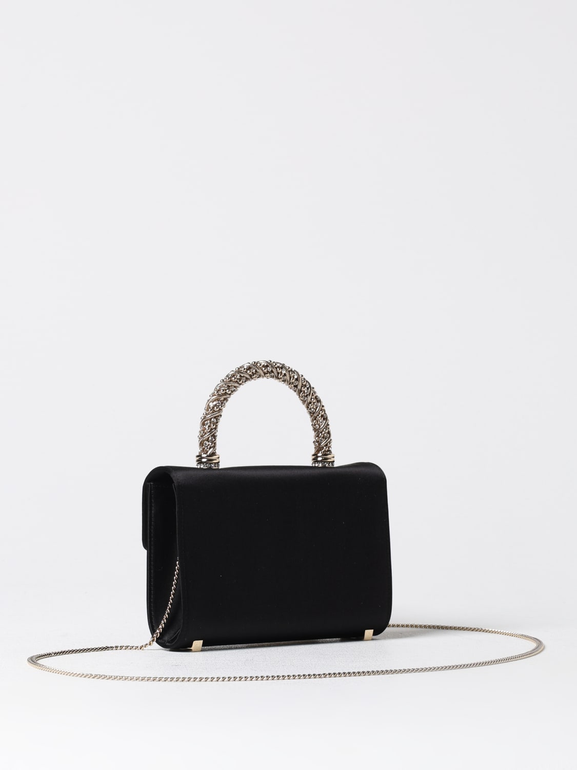 Giglio Borsa Roger Vivier In Raso Con Fibbia Gioiello Flower