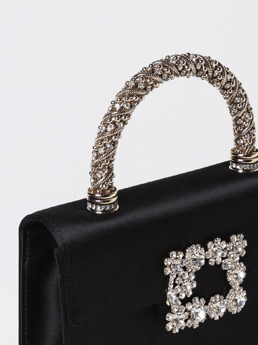 Giglio Borsa Roger Vivier In Raso Con Fibbia Gioiello Flower