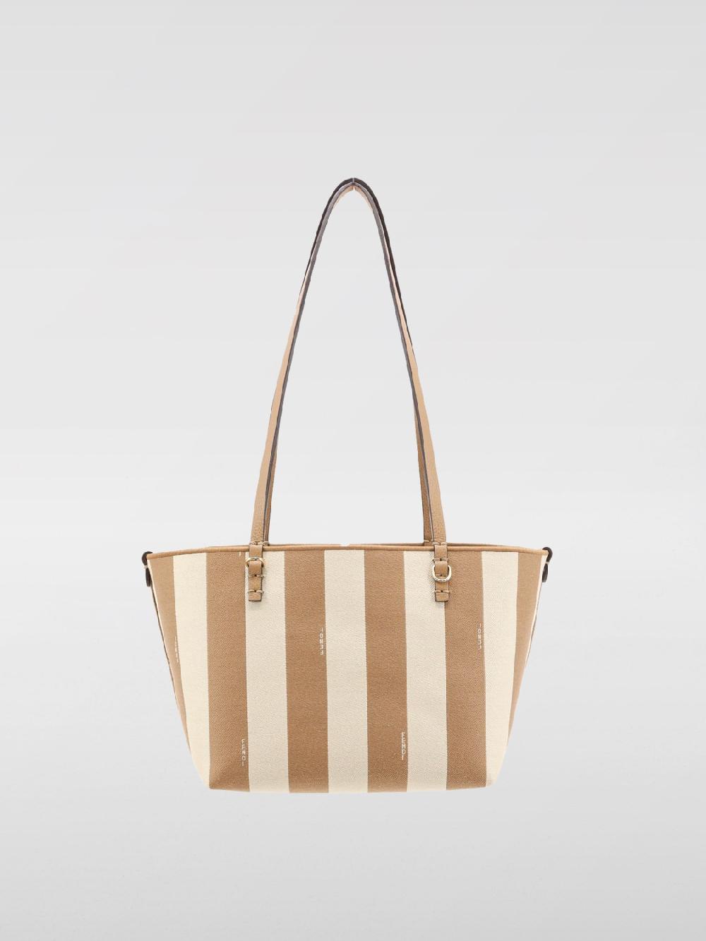 Giglio Borsa Roll Fendi In Canvas A Righe Con Logo Jacquard
