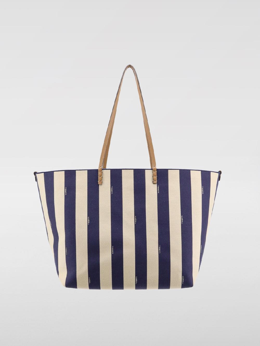 Giglio Borsa Roll Large Fendi reversibile in tessuto jacquard e pelle