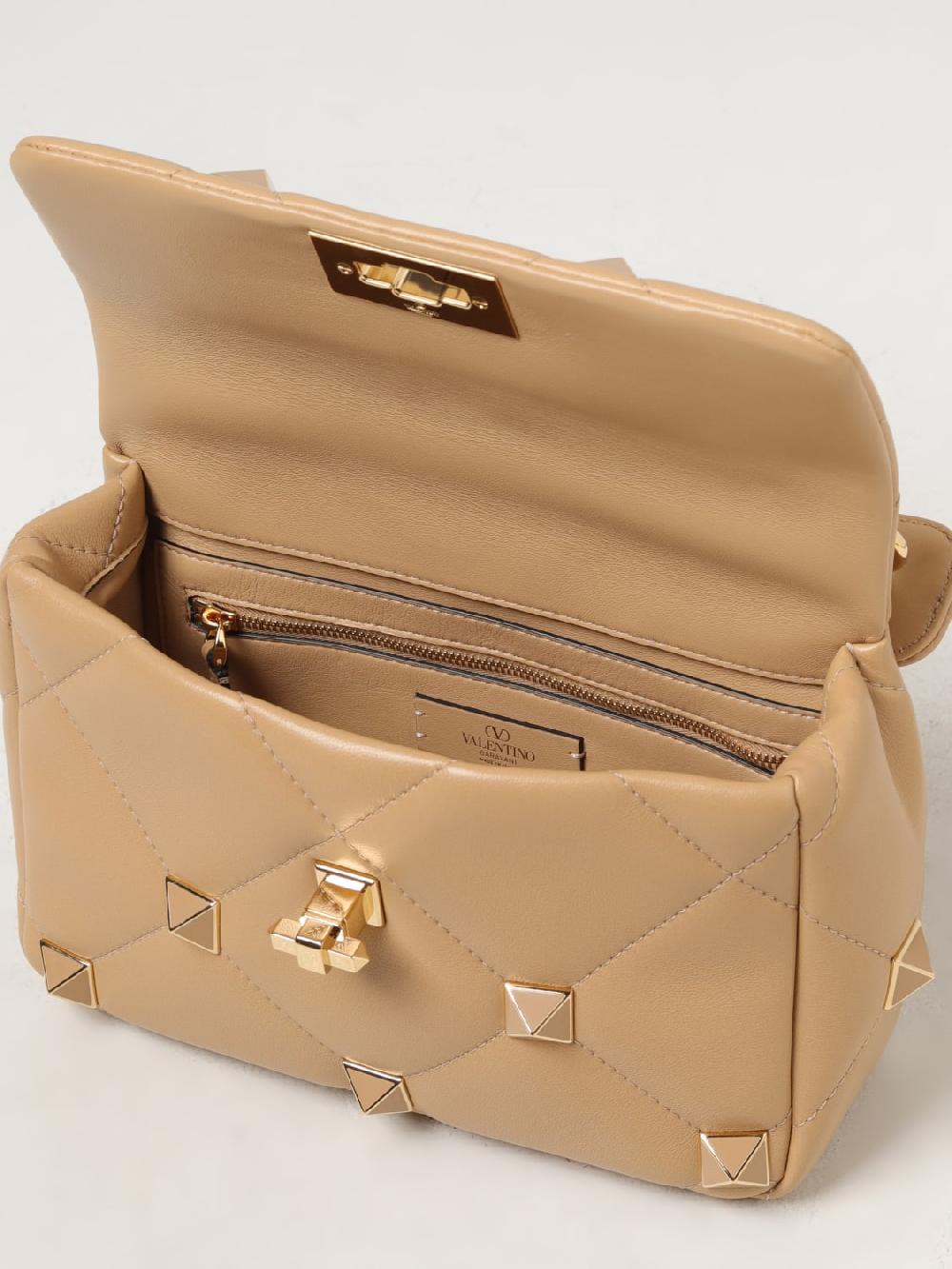 Giglio Borsa Roman Stud Valentino Garavani In Nappa Matelassè