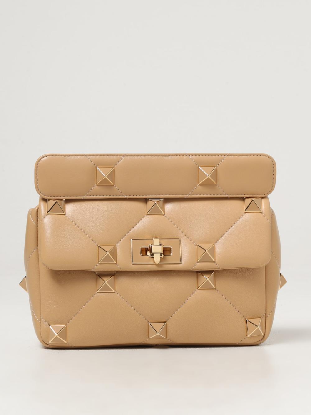 Giglio Borsa Roman Stud Valentino Garavani in nappa matelassè