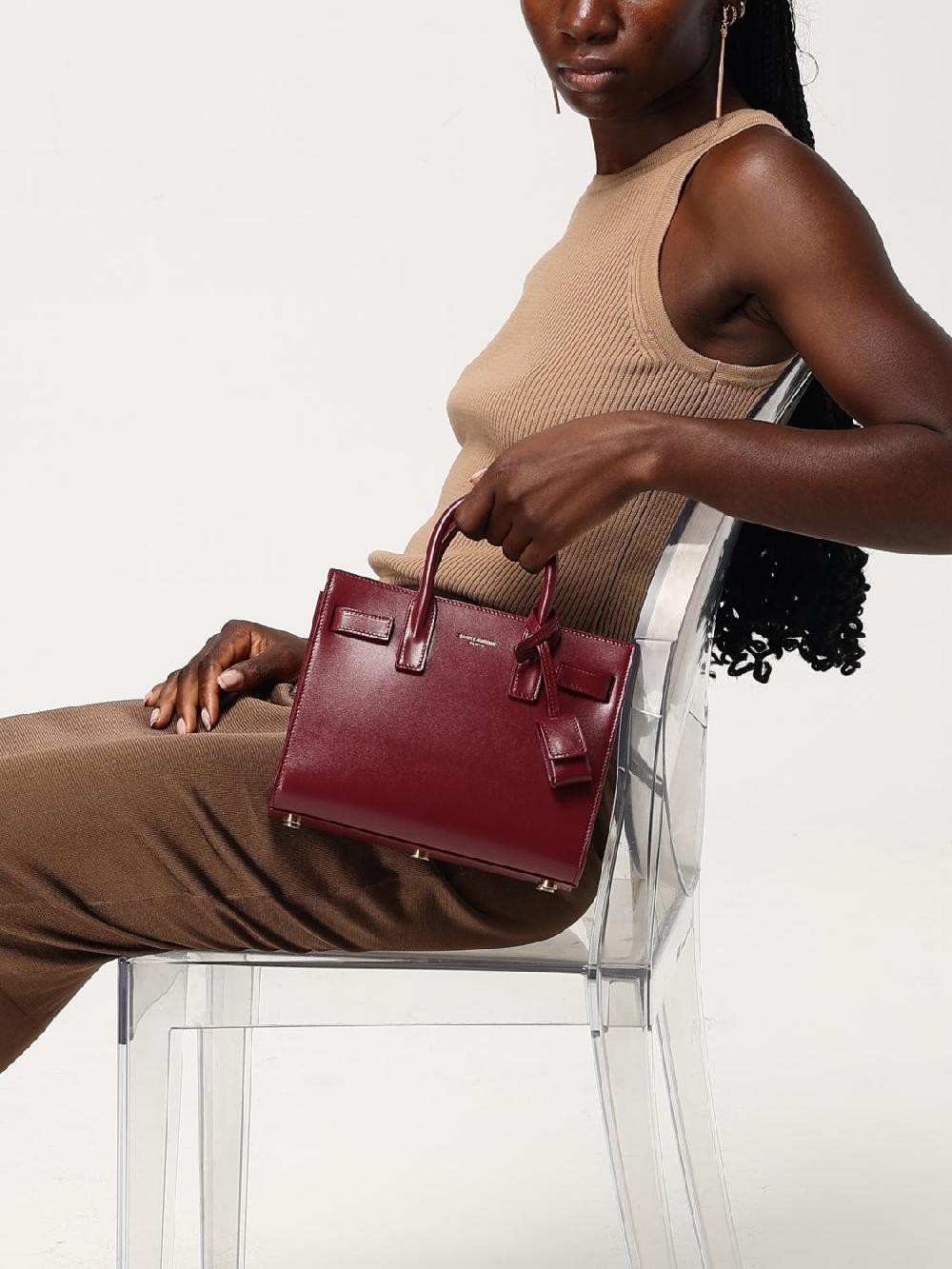Giglio Borsa Sac De Jeur Saint Laurent In Pelle Palmellata