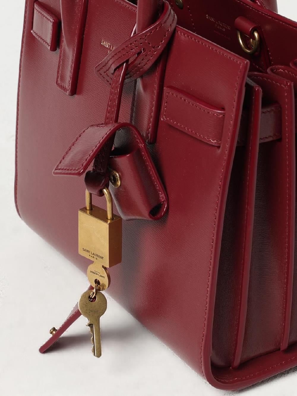 Giglio Borsa Sac De Jeur Saint Laurent In Pelle Palmellata