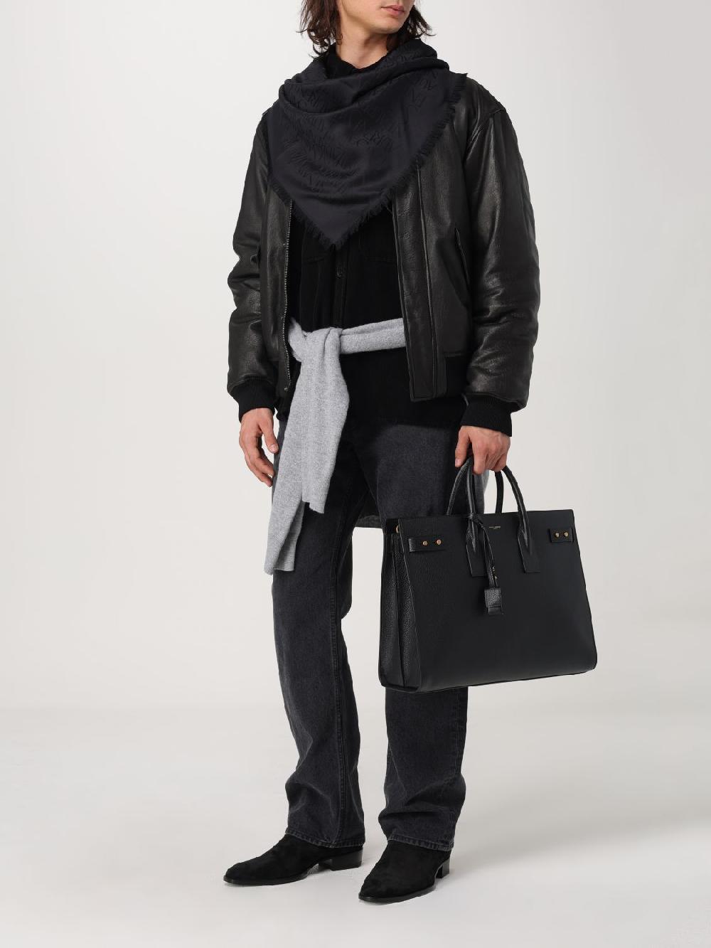 Giglio Borsa Sac De Jour Saint Laurent In Pelle Martellata