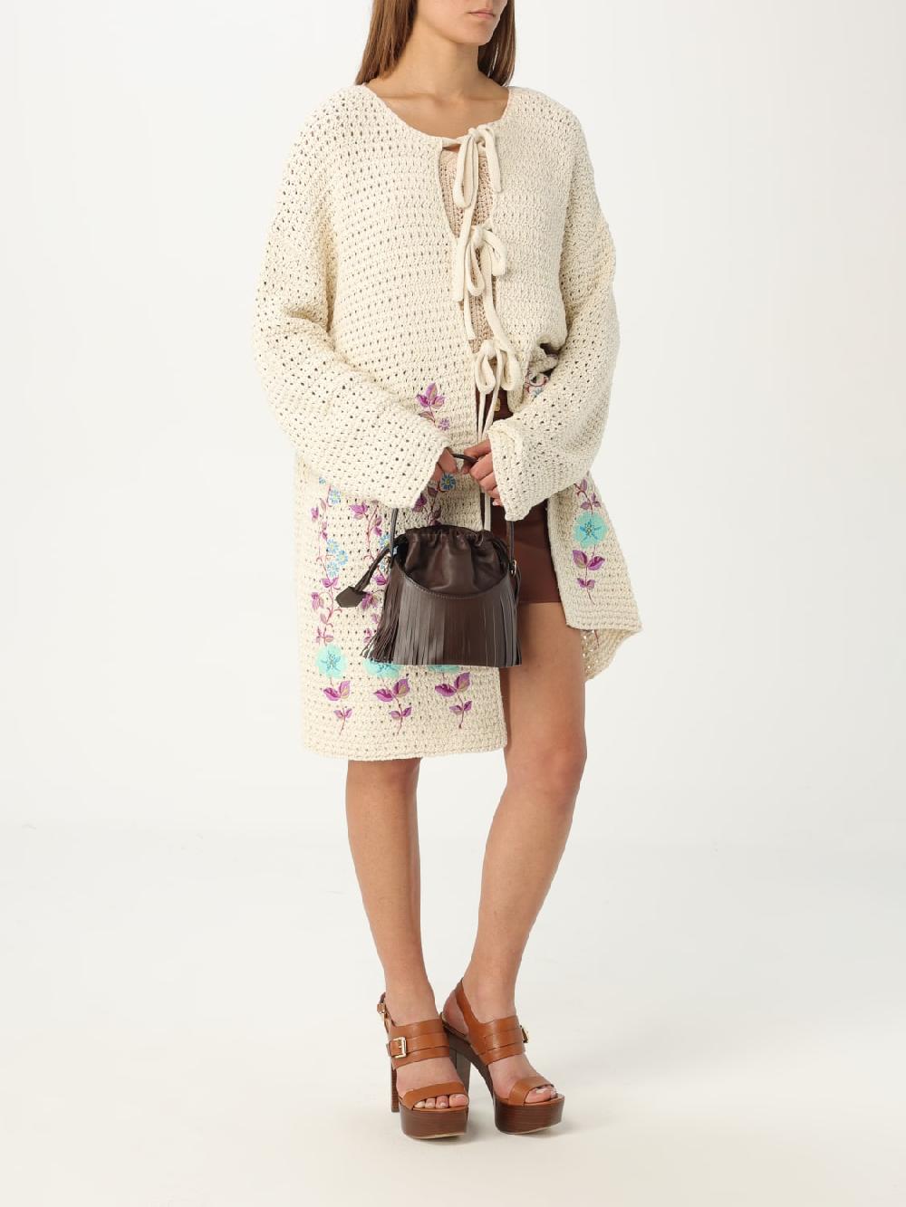 Giglio Borsa Saturno Etro In Pelle E Nappa Con Frange