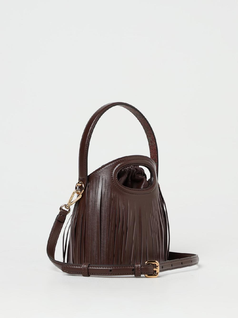Giglio Borsa Saturno Etro In Pelle E Nappa Con Frange