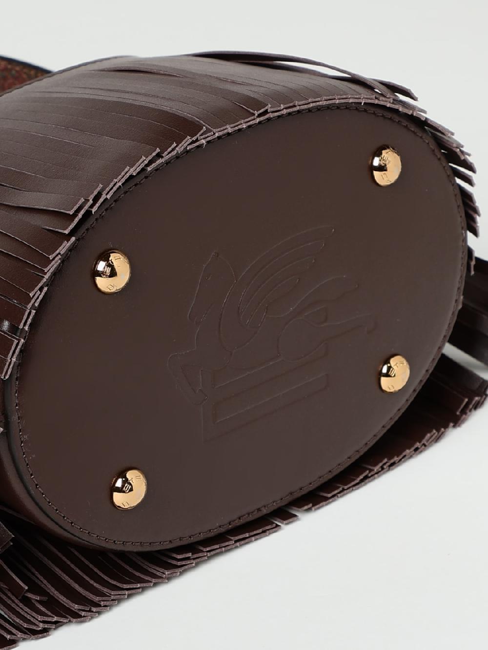 Giglio Borsa Saturno Etro In Pelle E Nappa Con Frange