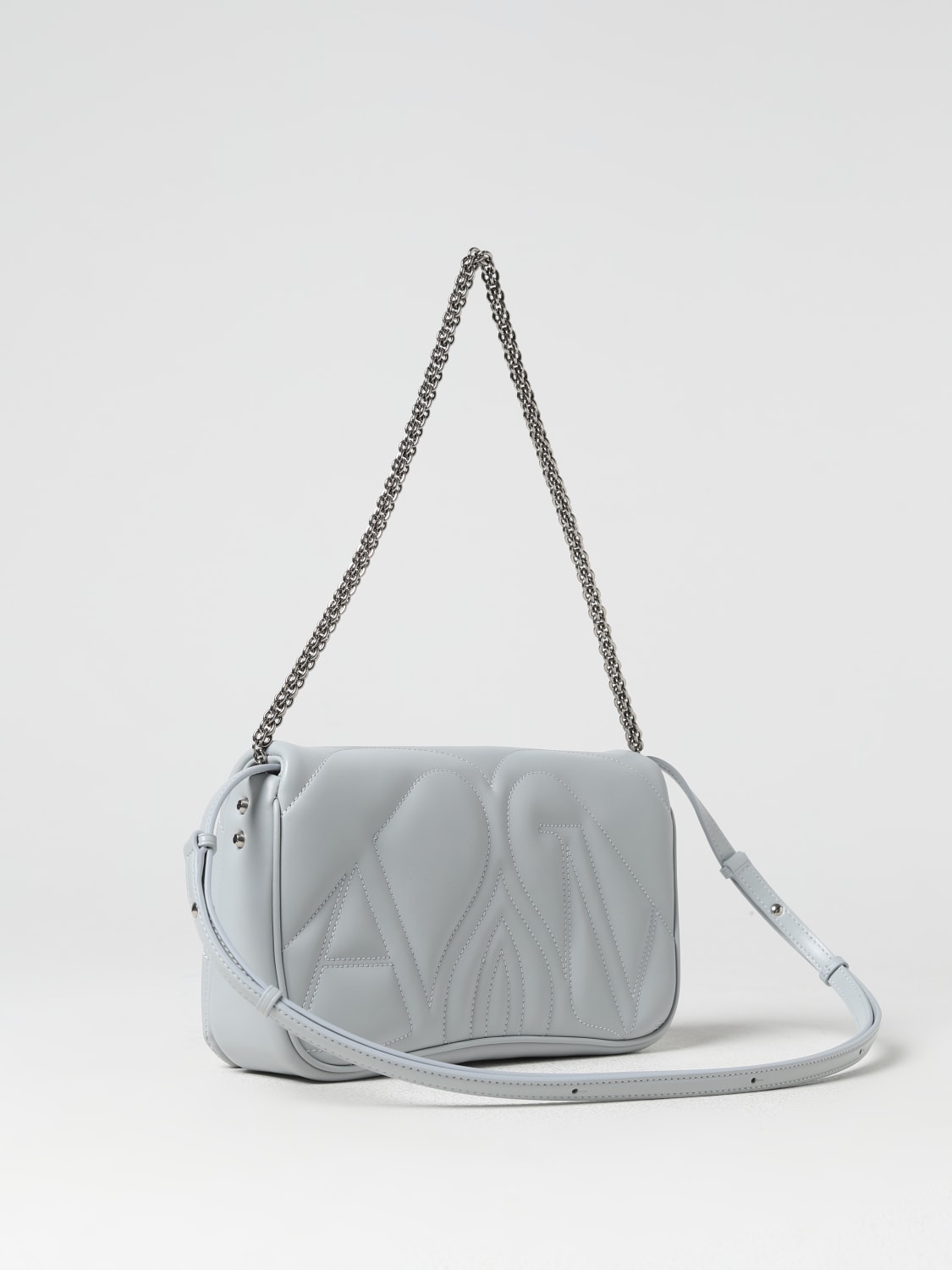 Giglio Borsa Seal Alexander McQueen In Pelle Con Monogram Trapuntato
