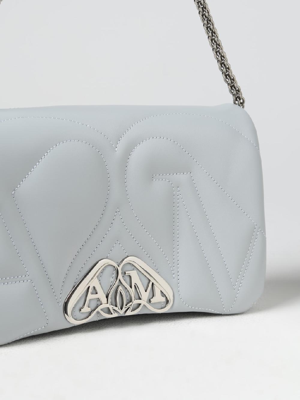 Giglio Borsa Seal Alexander McQueen In Pelle Con Monogram Trapuntato