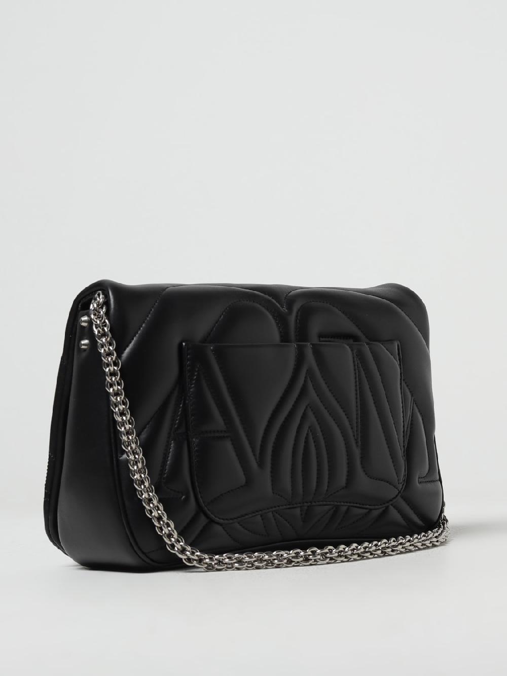Giglio Borsa Seal Alexander McQueen In Pelle Con Monogram Trapuntato
