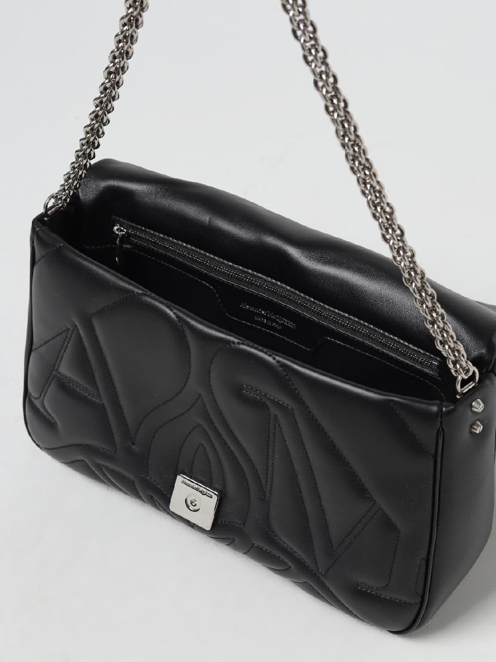Giglio Borsa Seal Alexander McQueen In Pelle Con Monogram Trapuntato