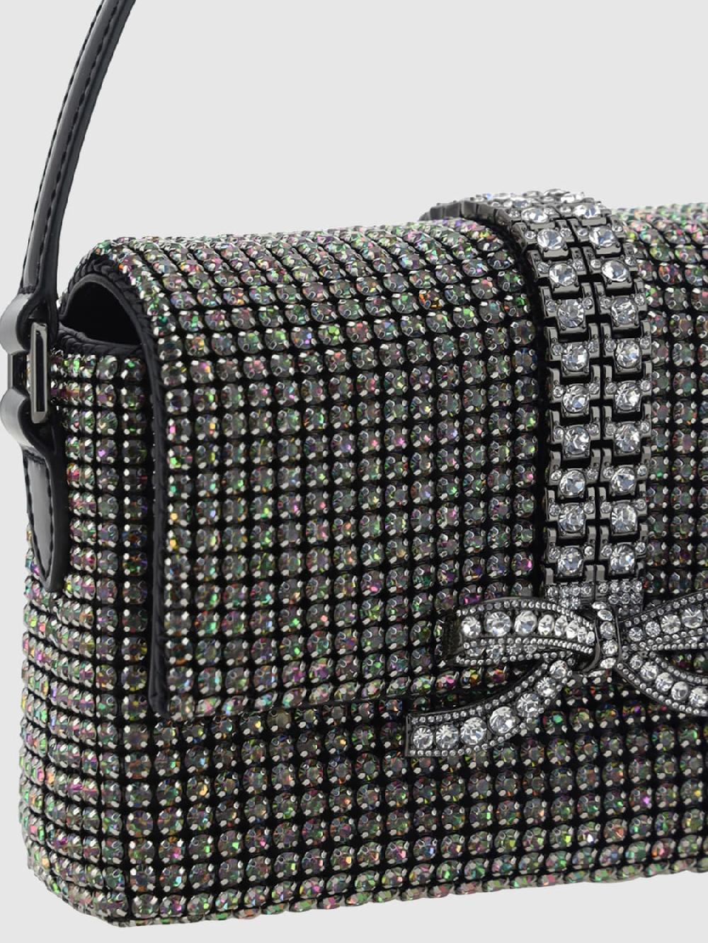 Giglio Borsa Self-Portrait In Pelle Con Strass All Over