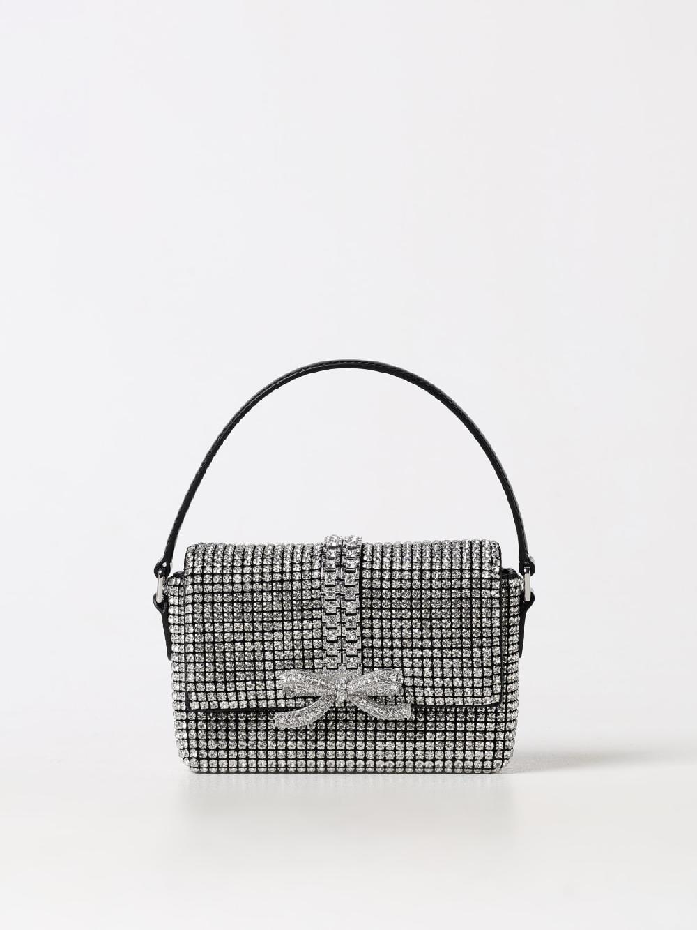 Giglio Borsa Self-Portrait in pelle con strass all over