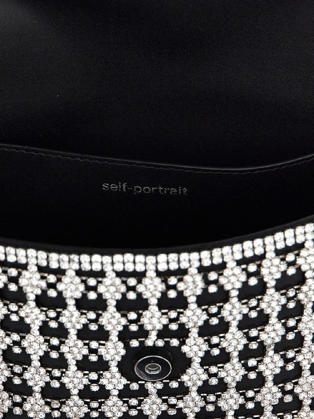 Giglio Borsa Self-Portrait In Pelle Con Strass All Over