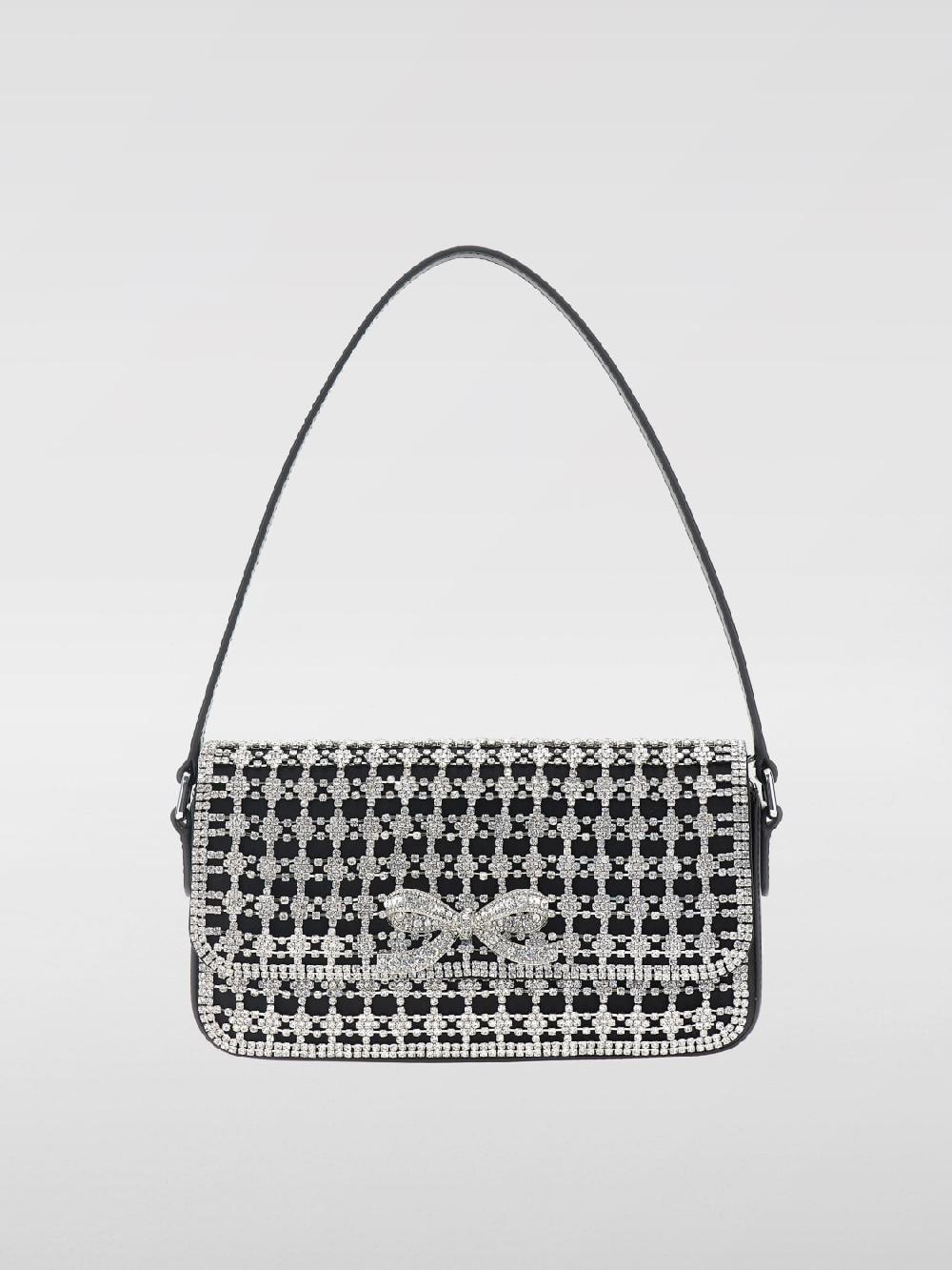 Giglio Borsa Self-Portrait in pelle con strass all over