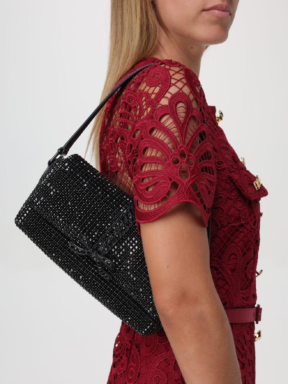 Giglio Borsa Self-Portrait In Pelle Con Strass All Over