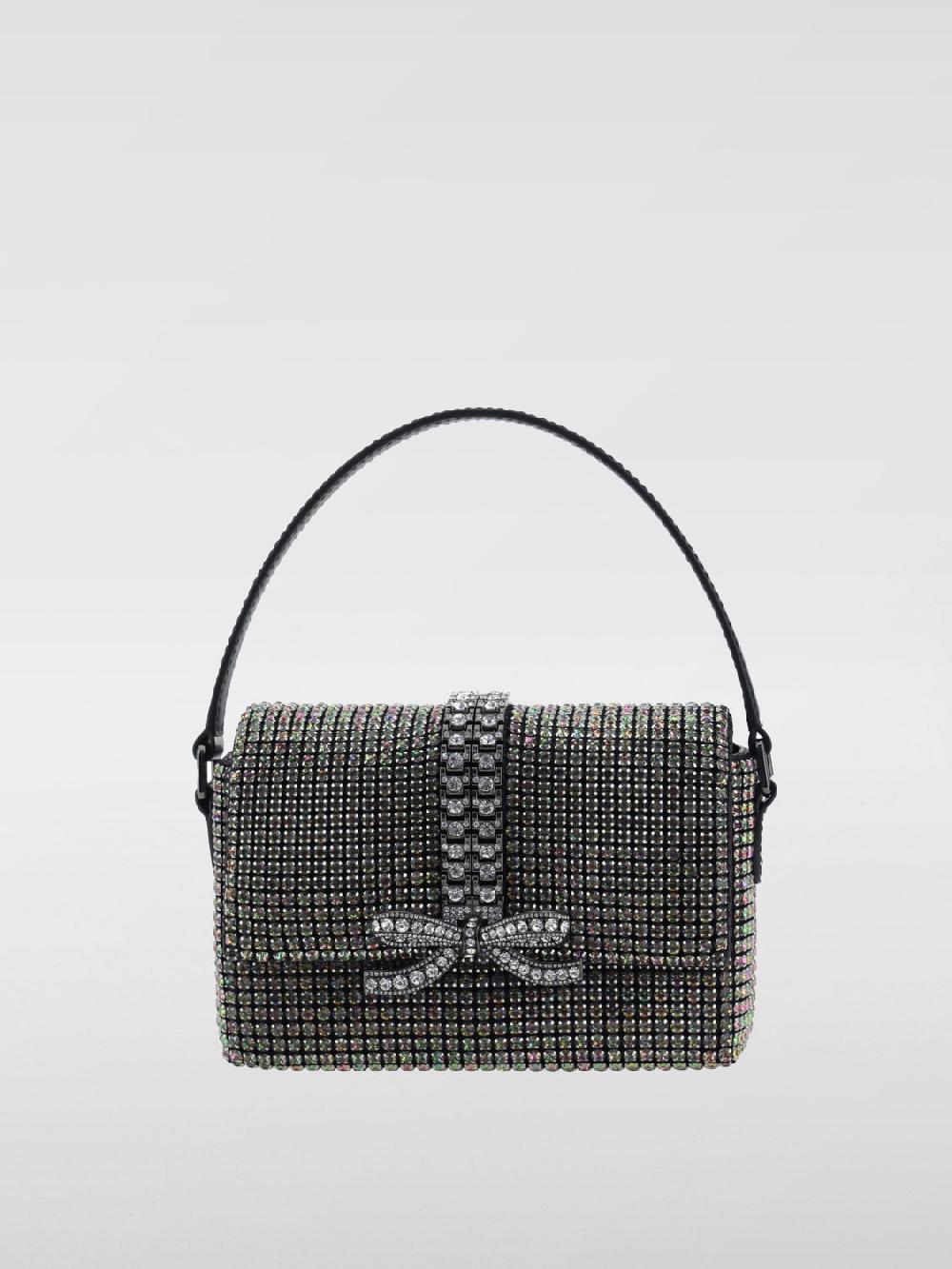Giglio Borsa Self-Portrait in pelle con strass all over