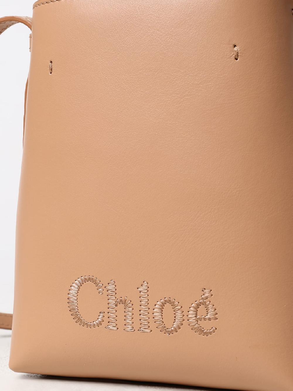 Giglio Borsa Sense Chloè In Pelle Con Logo Ricamato