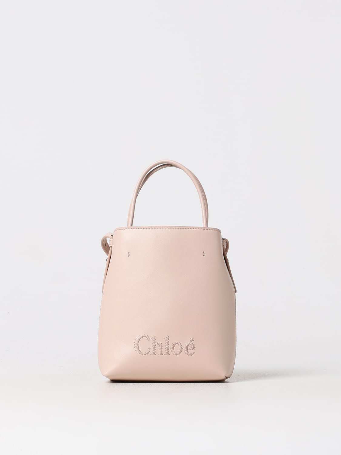 Giglio Borsa Sense Chloè in pelle con logo ricamato