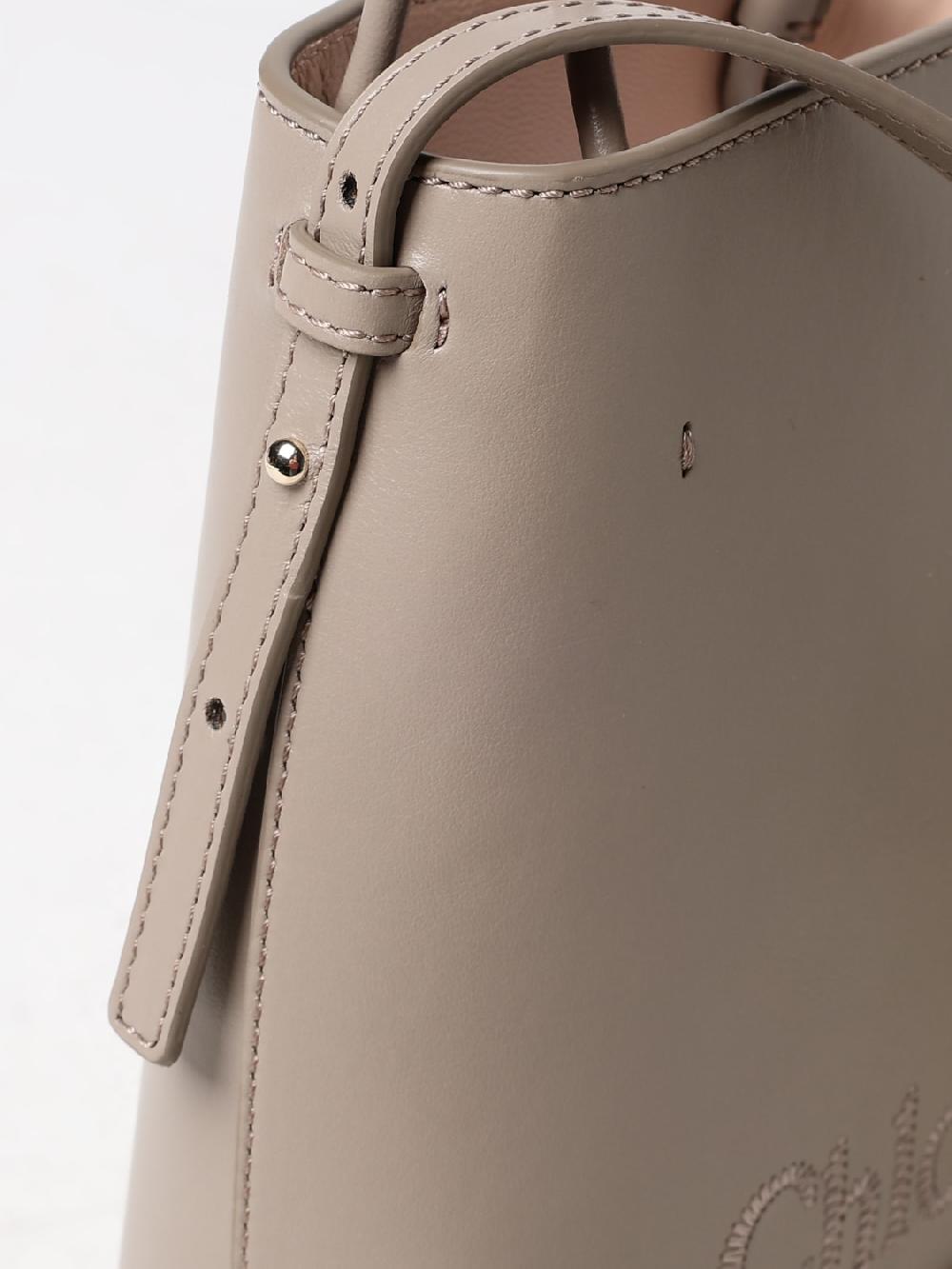 Giglio Borsa Sense Chloè In Pelle Con Logo Ricamato