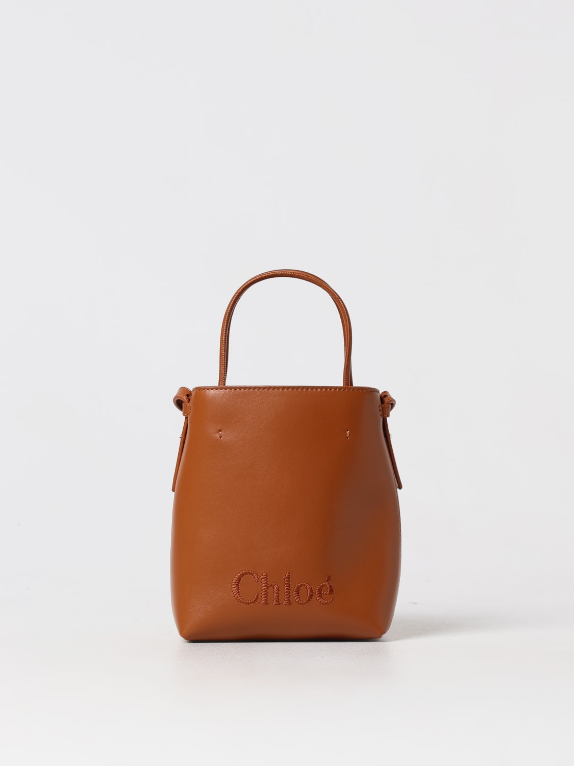Giglio Borsa Sense Chloè in pelle con logo ricamato
