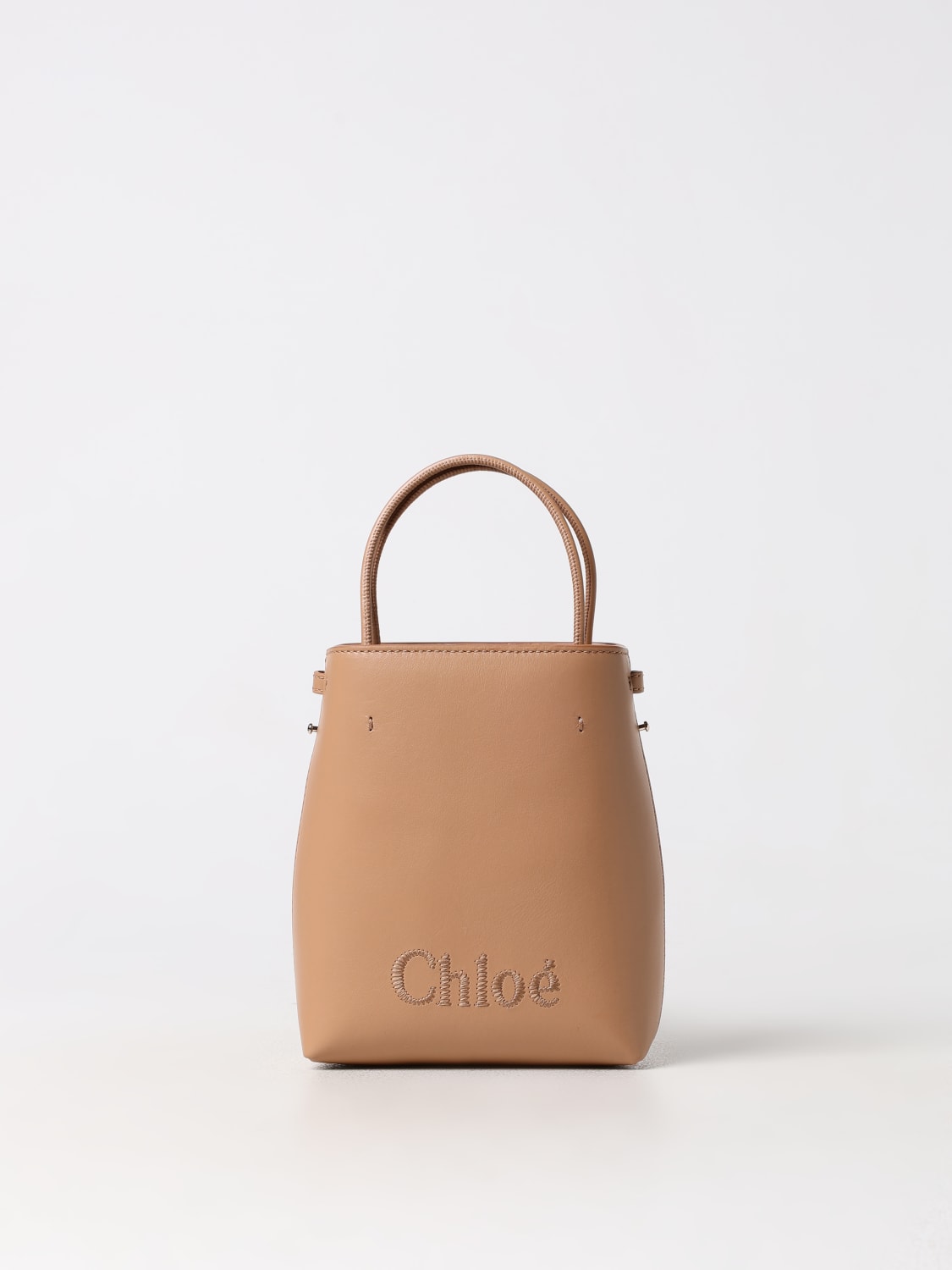 Giglio Borsa Sense Chloè in pelle con logo ricamato