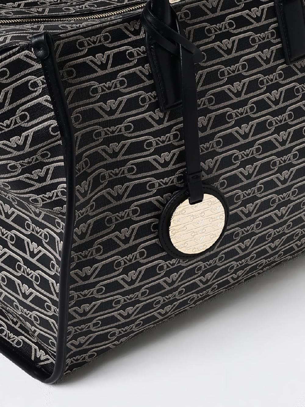 Giglio Borsa Shopper Emporio Armani In Tessuto Con Logo Jacquard