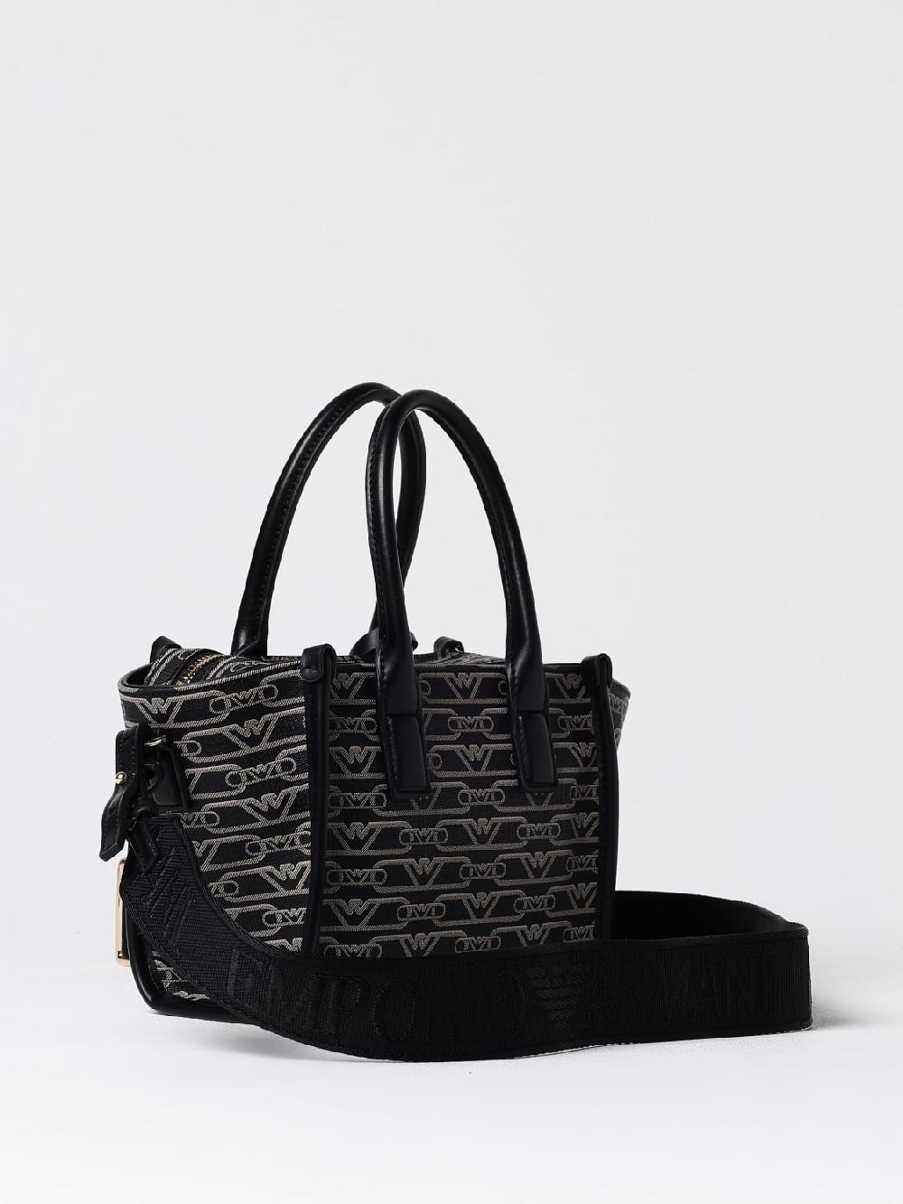 Giglio Borsa Shopper Emporio Armani In Tessuto Con Logo Jacquard