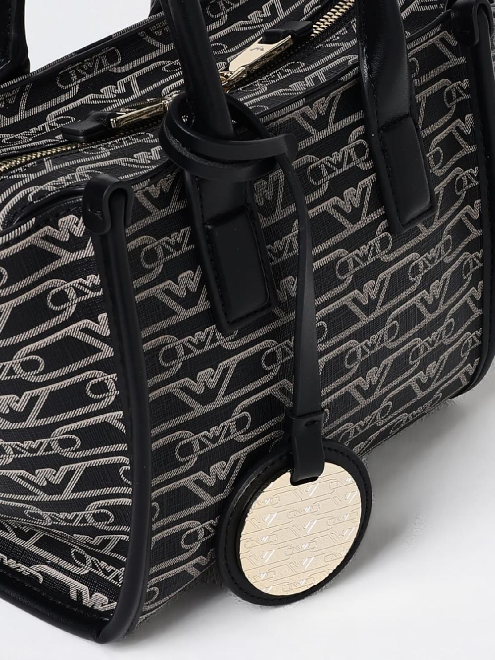 Giglio Borsa Shopper Emporio Armani In Tessuto Con Logo Jacquard