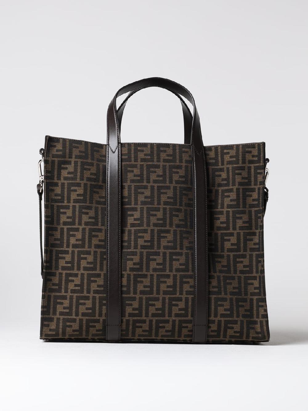 Giglio Borsa Shopper Fendi in tessuto con monogram FF jacquard