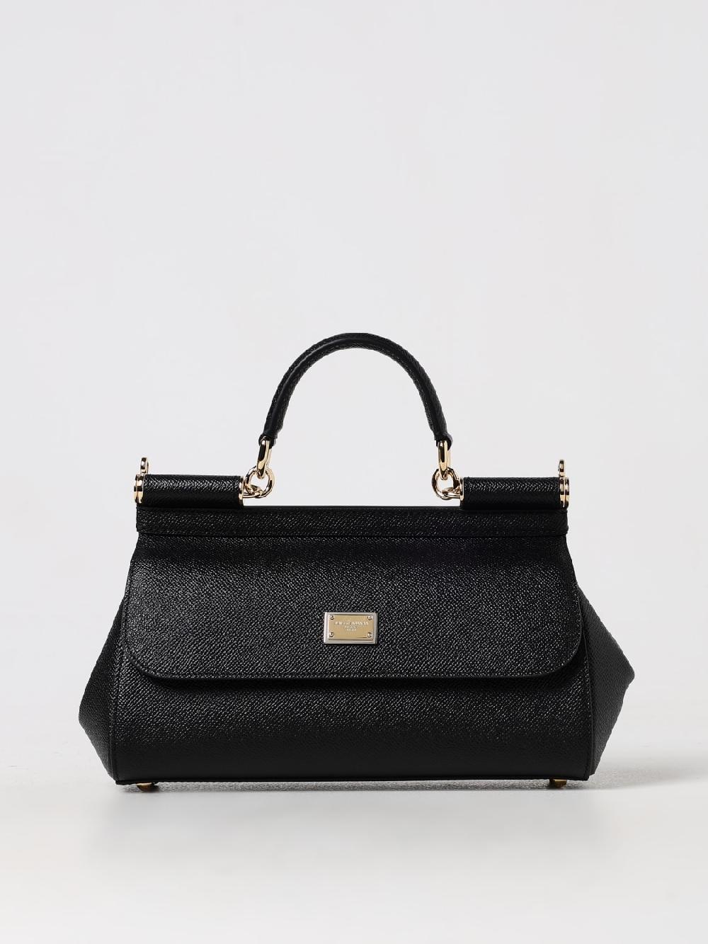 Giglio Borsa Sicily Baguette Dolce & Gabbana in pelle a micro grana