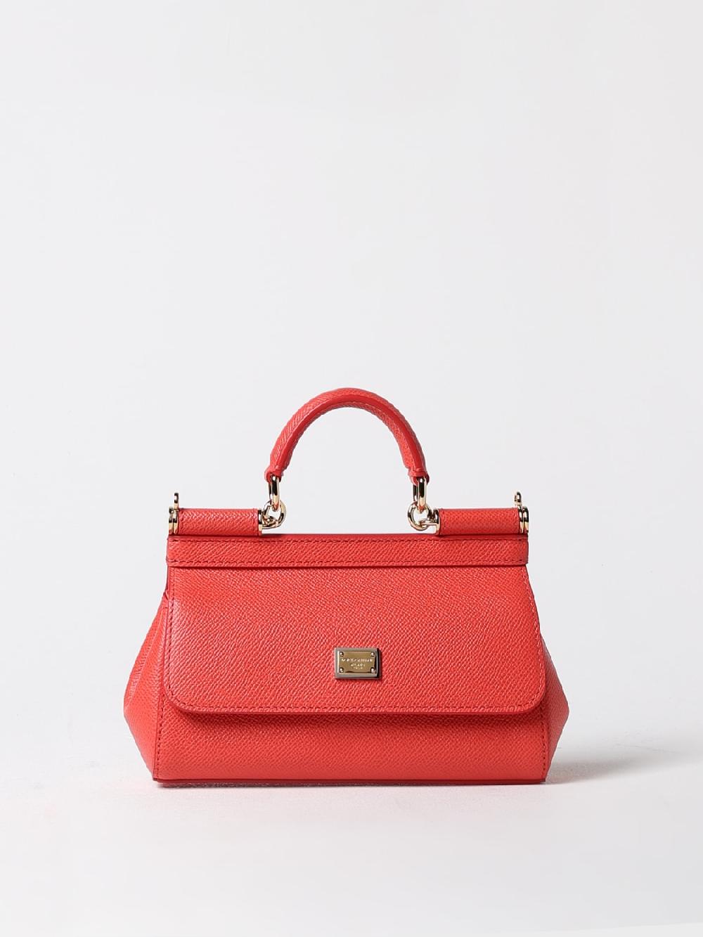 Giglio Borsa Sicily Dolce & Gabbana in pelle a micro grana