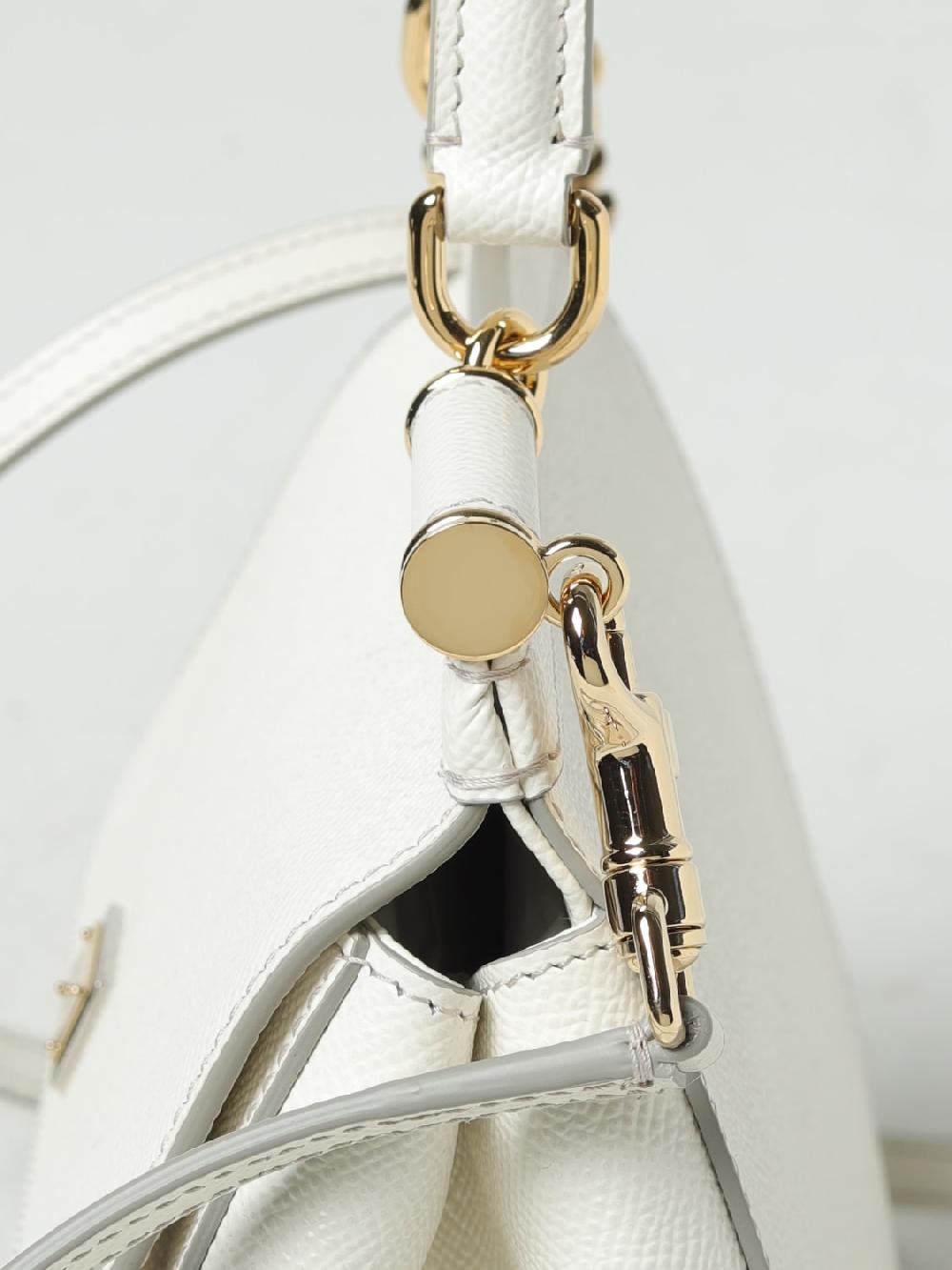 Giglio Borsa Sicily Dolce & Gabbana In Pelle A Micro Grana