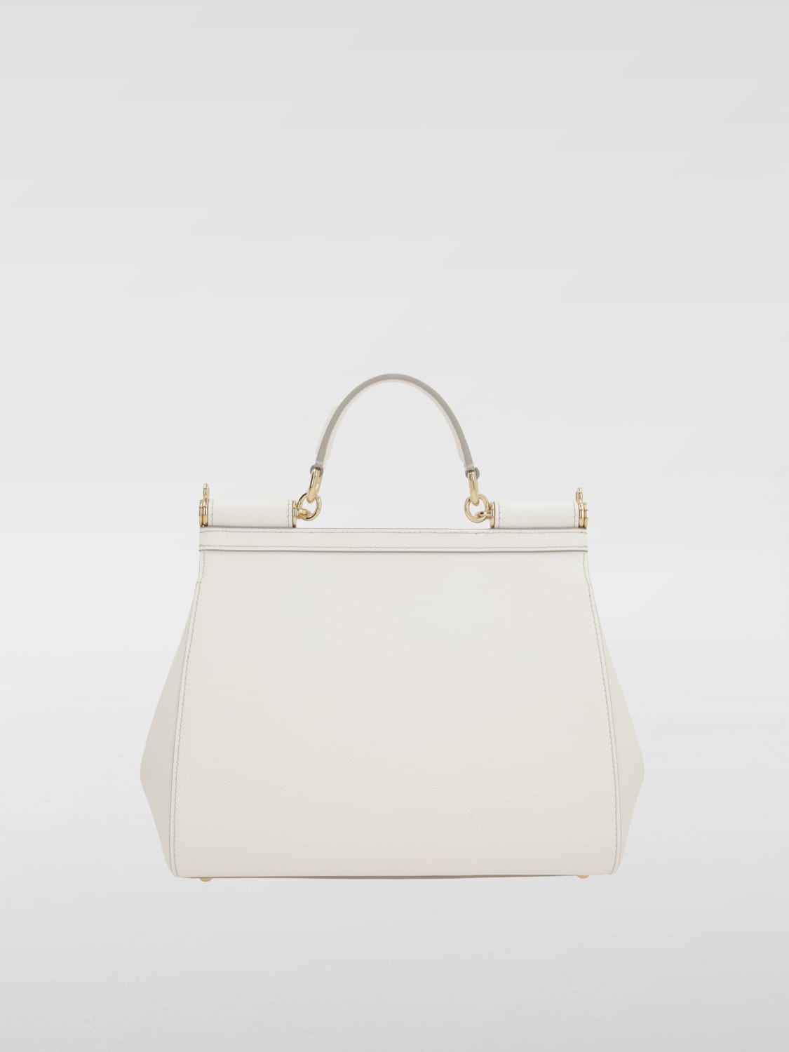 Giglio Borsa Sicily Dolce & Gabbana In Pelle A Micro Grana