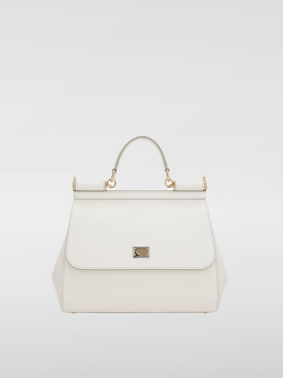 Giglio Borsa Sicily Dolce & Gabbana in pelle a micro grana