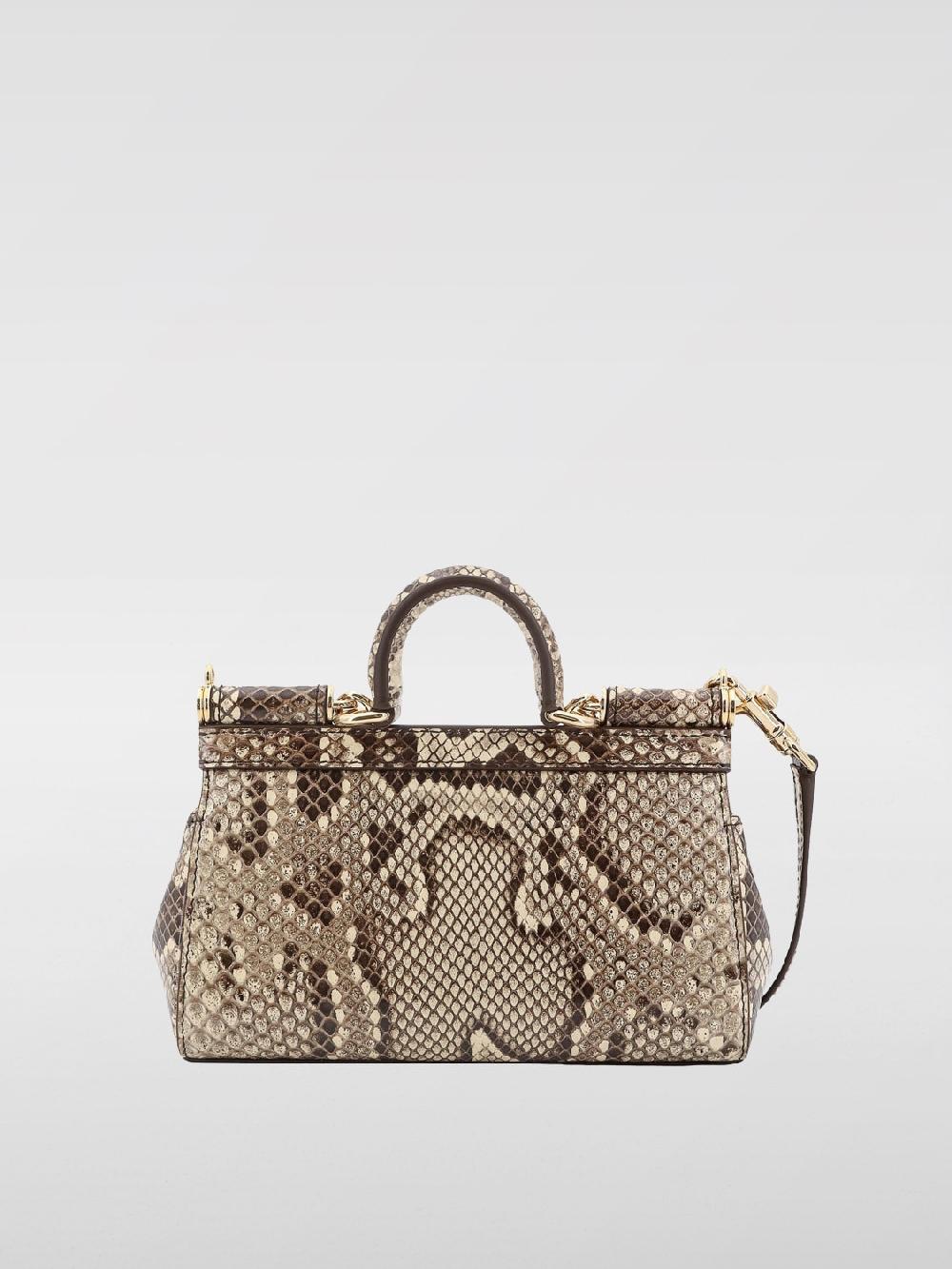 Giglio Borsa Sicily Dolce & Gabbana In Pelle Stampa Pitone