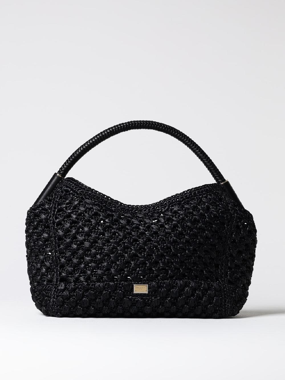 Giglio Borsa Sicily Dolce & Gabbana in rafia intrecciata