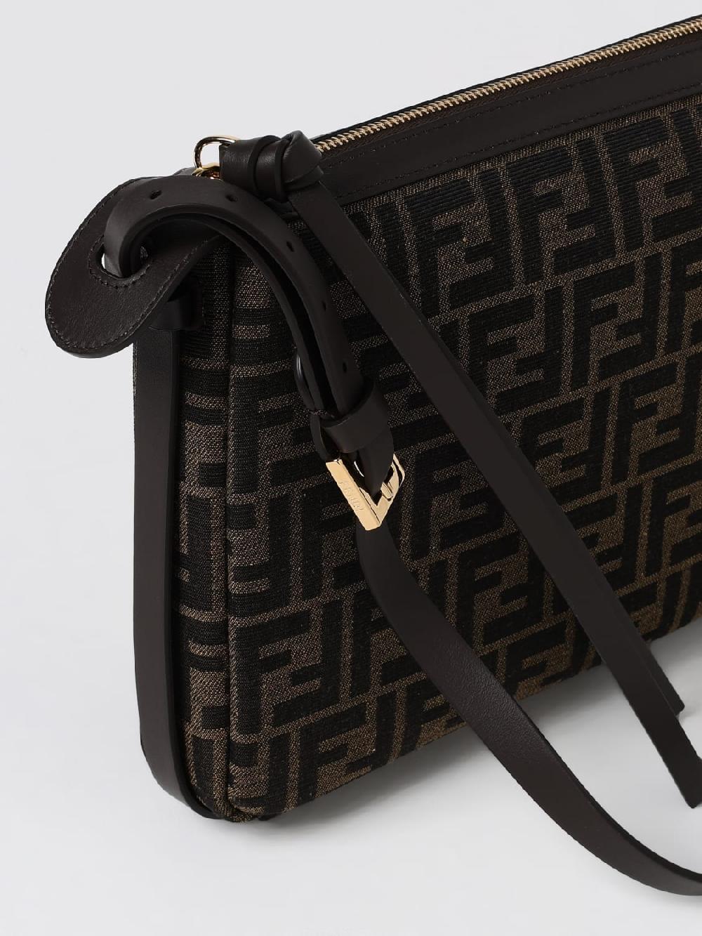 Giglio Borsa Simply Fendi In Tessuto Con Monogram FF Jacquard