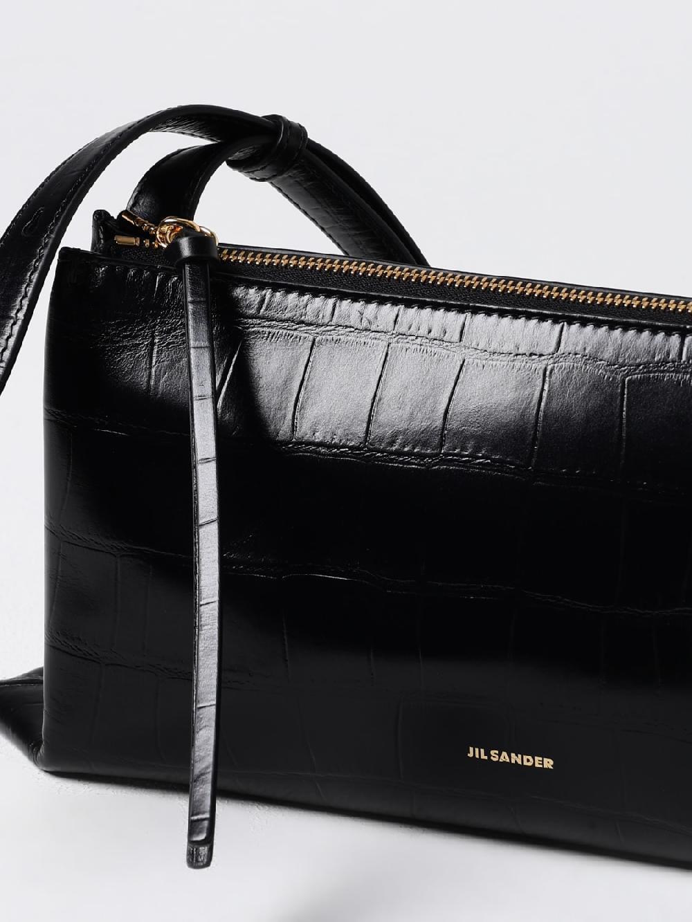 Giglio Borsa Small Empire Jil Sander In Pelle Stampa Cocco