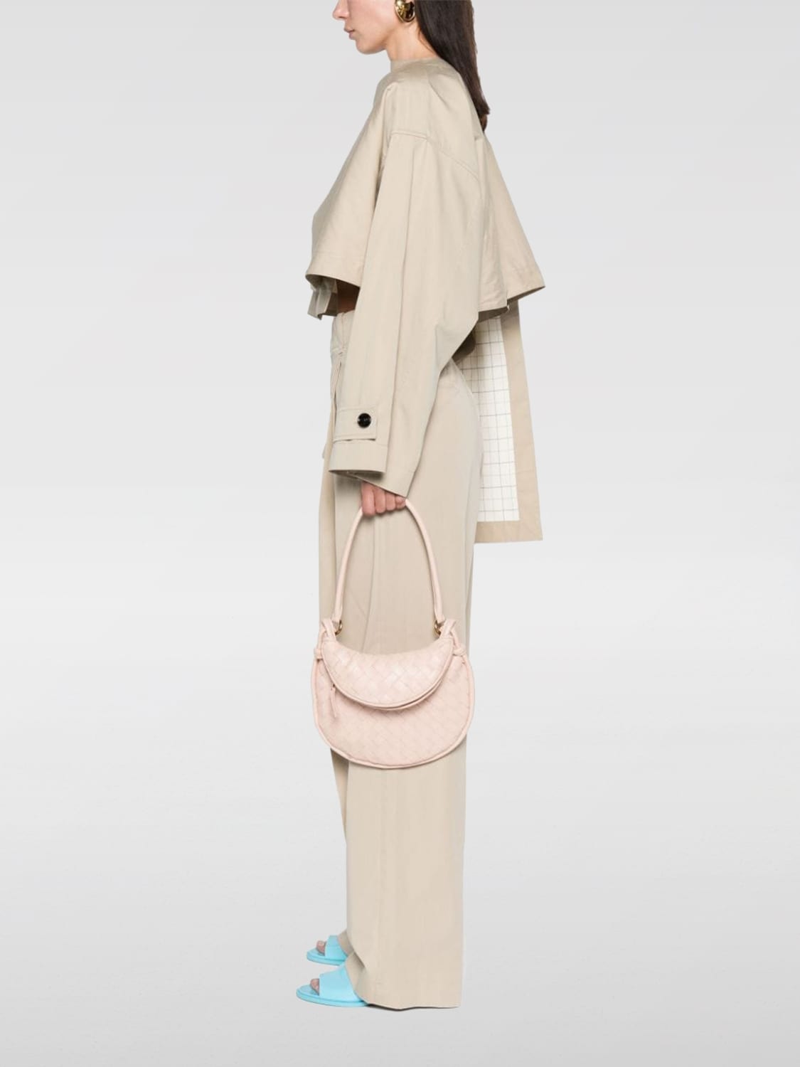 Giglio Borsa Small Gemelli Bottega Veneta In Nappa Intrecciata