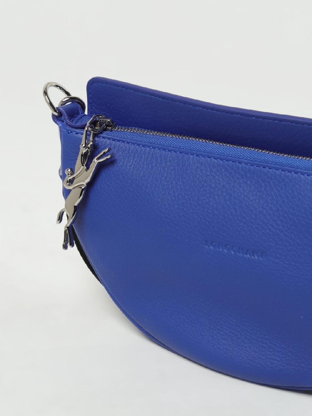 Giglio Borsa Smile S Longchamp In Pelle A Grana Con Tracolla