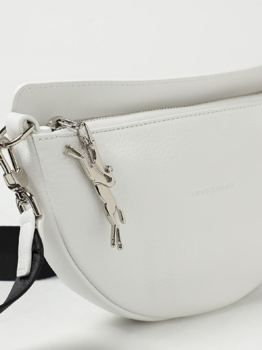 Giglio Borsa Smile S Longchamp In Pelle A Grana Con Tracolla