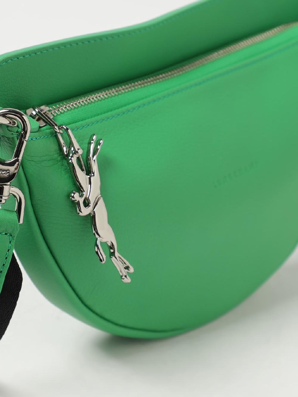 Giglio Borsa Smile S Longchamp In Pelle A Grana Con Tracolla