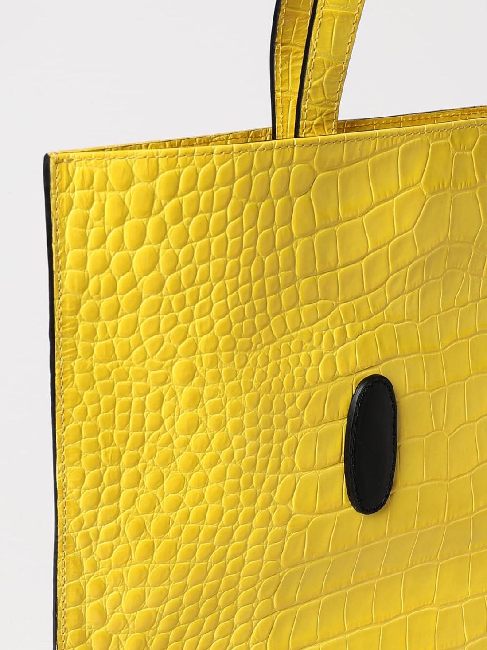 Giglio Borsa Smiley-Face Moschino Couture In Pelle Stampa Cocco