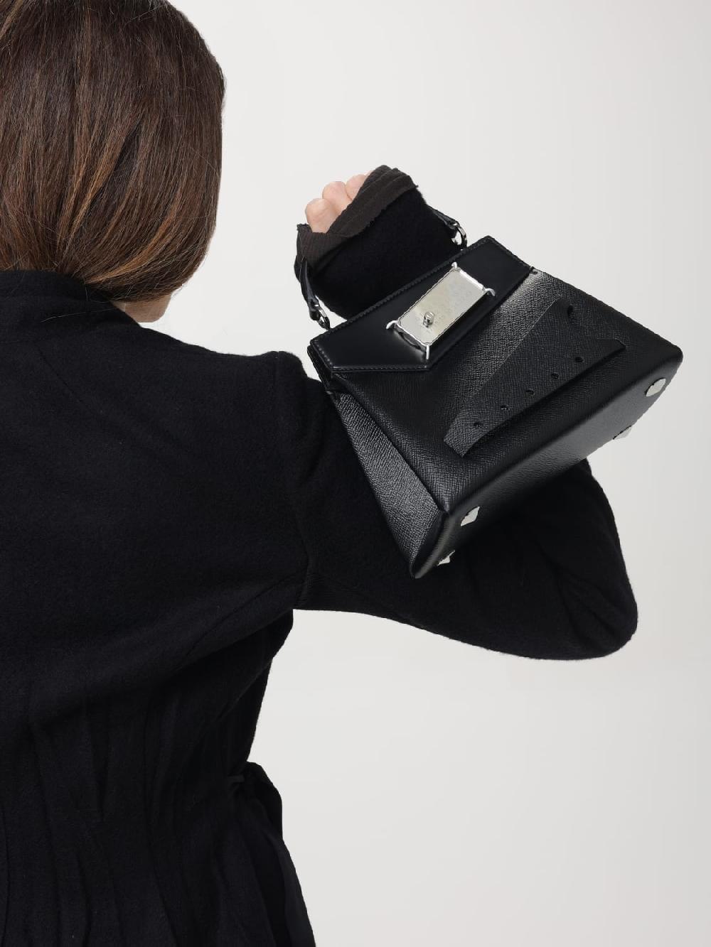 Giglio Borsa Snatched Maison Margiela In Pelle A Grana