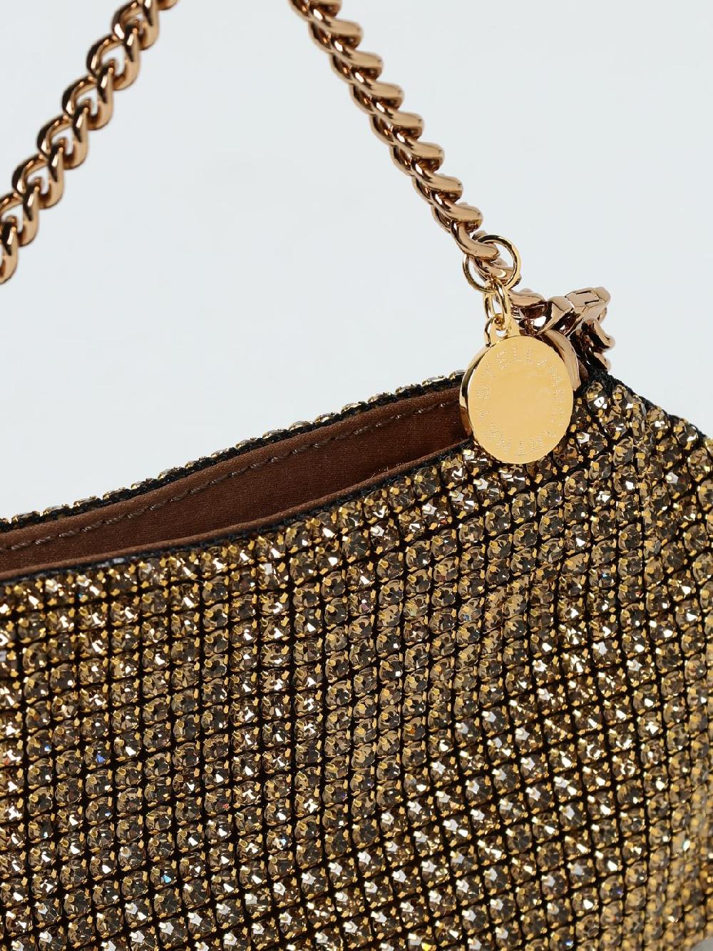 Giglio Borsa Stella McCartney In Maglia Metallica Con Strass Incastonati